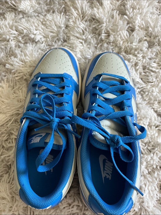 Nike Other - Nike Kids Blue and White Low-Top Sneakers with Lace-Up